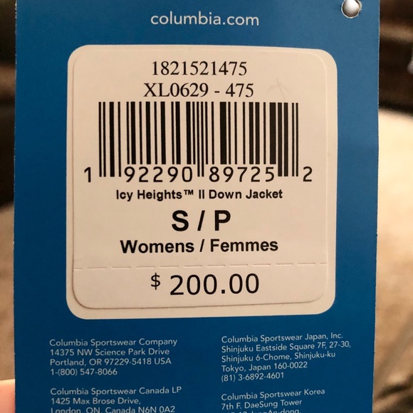 Ladies Columbia Icy Heights II Down Jacket small - Picture 6 of 6